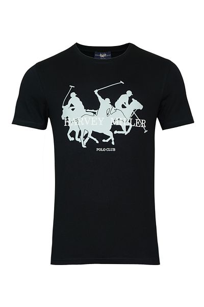 Harvey Miller Polo Club T-Shirt Kurzarmshirt Pferde
