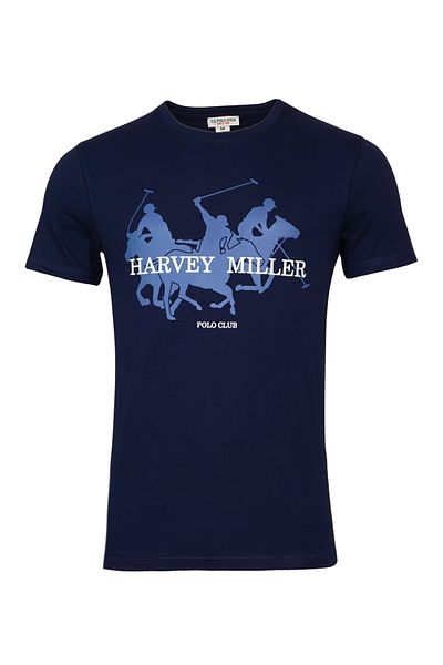 Harvey Miller Polo Club T-Shirt Kurzarmshirt Pferde