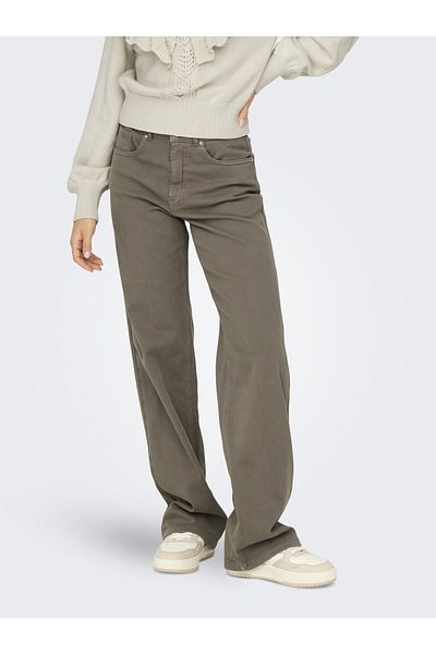 ONLY Weitem Beinschnitt ONLJUICY-COMSTRETCH Hohe Taille Weiter Beinschnitt Hortumu ile hortum