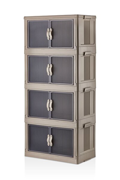 emay home Fold & Go 4 Kat Katlanır Dolap