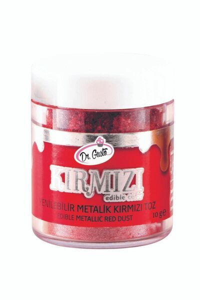 Dr. Gusto Dr Gusto Yenilebilir Metalik Toz Boya Kırmızı 10 Gr