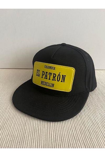 CosmoOutlet Columbia Medellin Slogan Unisex Black Hip Hop Cap - Detachable Bench Logo