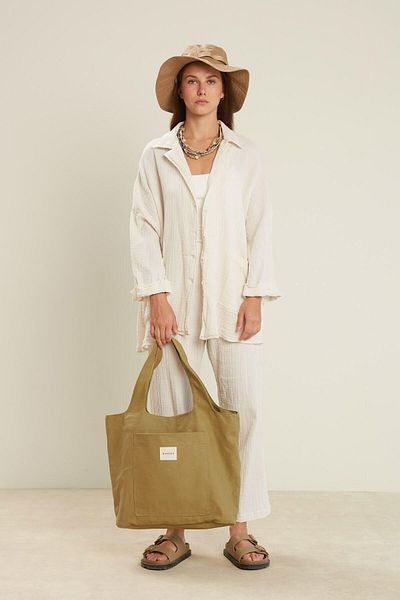 Manuka ΠΑΝΤΕΛΟΝΙ MUSLIN ECRU