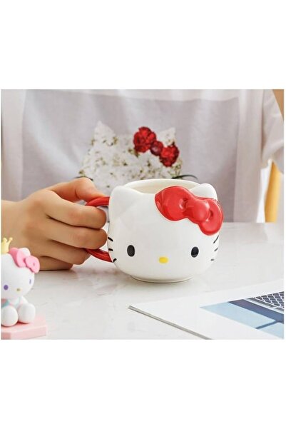 Genel Markalar 400 ml Hello Kitty Porselen Kupa Bardak