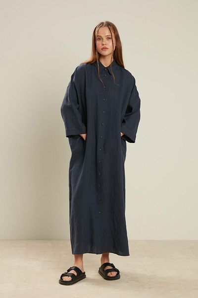 Manuka LEINENKLEID MARINEBLAU