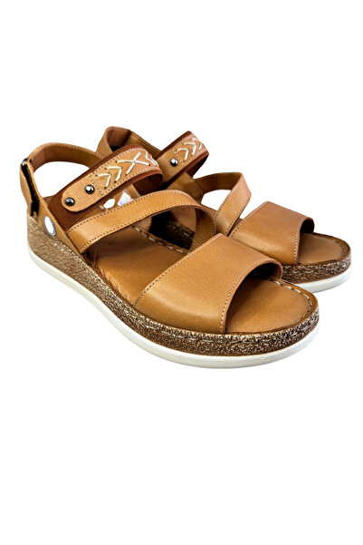 Mammamia D24YS-1640  Mammamia Deri Sandalet Kadın