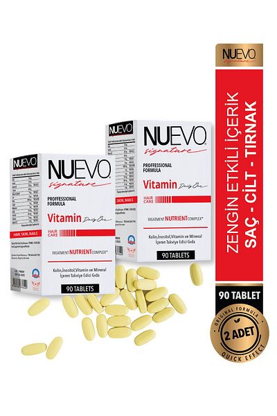 Nuevo Signature 90 Tablets - Hair, Nail and Skin Supporting Vitamin Complex