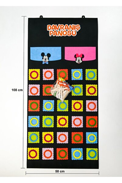 keçeli dünyam Davranış Panosu 30'lu (Keçe Eğitim Materyali)