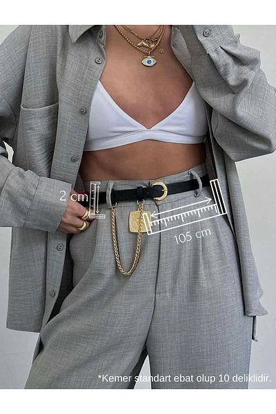 Fiori Dámský opasek k kalhotám King Chain – detail medailonu, na sako a šaty