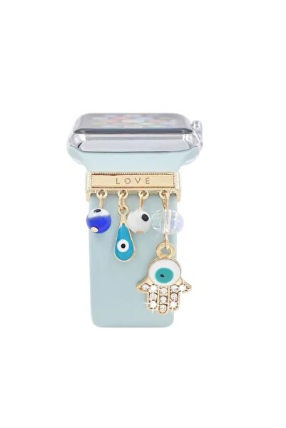 Ekoodukkan Apple Watch iWatch Tüm Modeller ile Uyumlu Metal Kordon Süsü Charm...