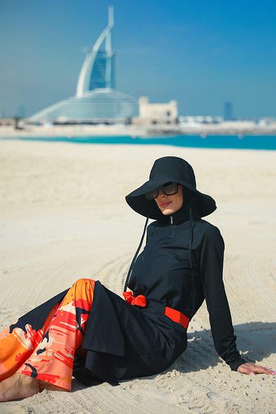 Marina Hijab Swimsuit M2311 - Μαύρο, Πλήρως Κάλυμμα