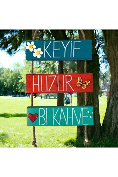 dükkanı hayalim Ahşap Duvar Dekorasyonu Bahçe Süsü Balkon Ve Bahçe Dekorasyon...