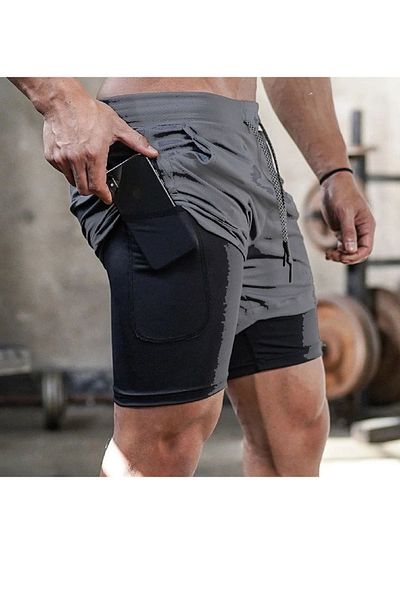 Machi Pantaloni scurți Makiteks Sportsman, cu fundul negru, pantaloni scurți sport cu mai multe buzunare