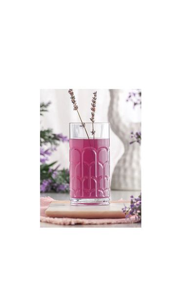 ÇAYLAR AVM Archie 4-piece Transparent Soft Drink Glass - 370 Ml