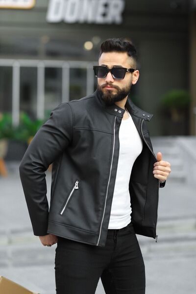 JESS PLUS سترة جلدية كربونية للرجال للموسم الجديد