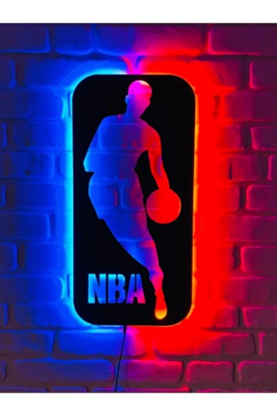 Mony Tasarım Led Işıklı Dekoratif Nba Tablo Duvar Süsü Dekorasyon Tnba01