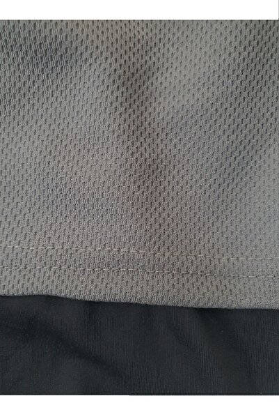 Machi Makiteks Sporcu Şortu, Alt Siyah Tayt Görünümlü Çok Cepli Taytlı Spor Şortu