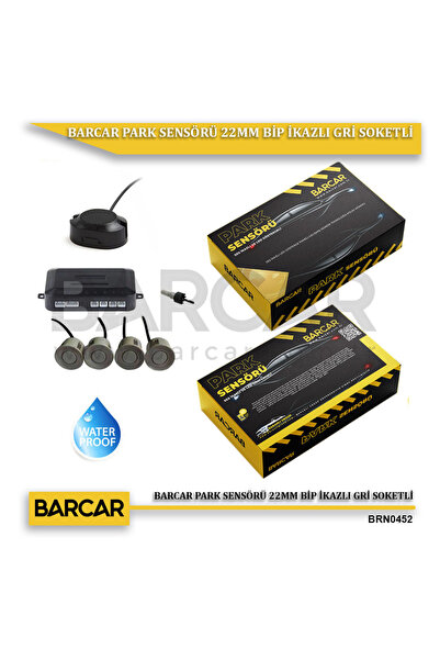BARCAR PARK SENSÖRÜ 22MM BİP İKAZLI GRİ