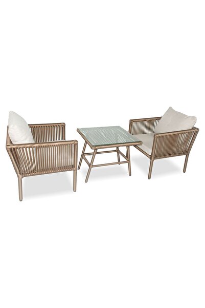 VAVRATTAN Shangai Bistro Rattan Bahçe Balkon Oturma Takımı Küf 1 1 Sehpa