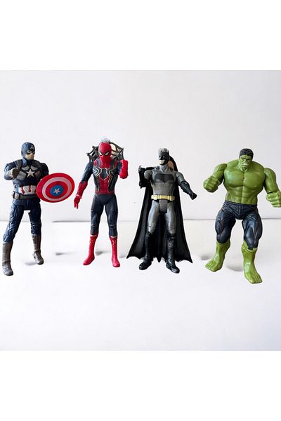 GEFNO 4-Piece Lighted Figure Toy Set - Moving Hero