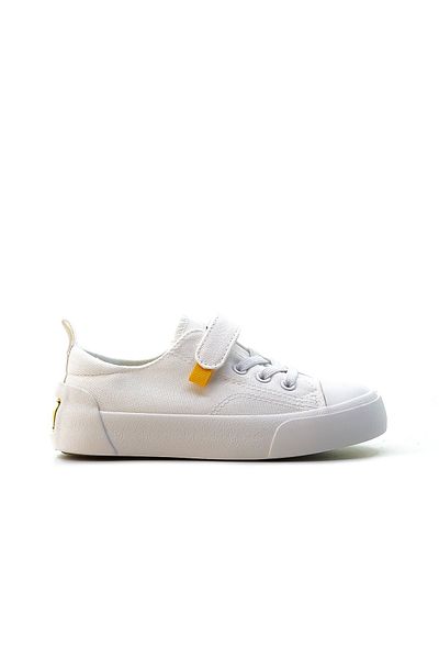 Vicco VICCO LEE Pantofi casual pentru copii unisex din in - Talpă anatomică de bază (26-38) Alb EU 346.141