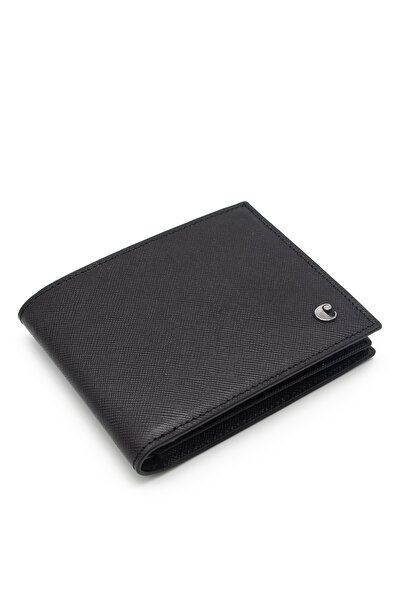 Cacharel Wint Leather Black Men's Wallet - 2363w17