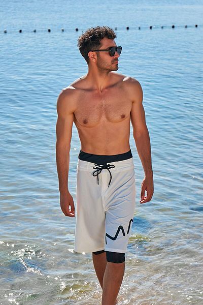Marina Ανδρικό σορτς White Letter S2354