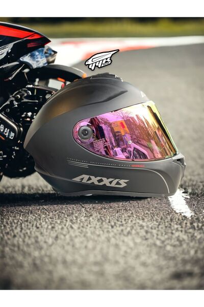 AXXIS Draken Çift Vizörlü Mat Siyah Tam Kapalı Motosiklet Kaskı