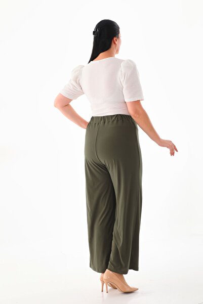 KIRIŞIK Plus Size Lycra Sendy Fabric STRETCH COMFORTABLE FABRIC PANTS 3076