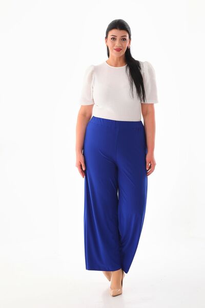 KIRIŞIK Pantaloni din țesătură flexibilă, confortabili, din Lycra Sendy, de mărime mare 3076