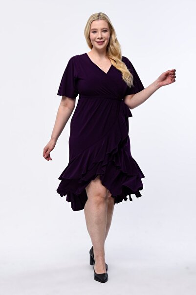 KIRIŞIK Μίντι ελαστικό κομψό βραδινό φόρεμα