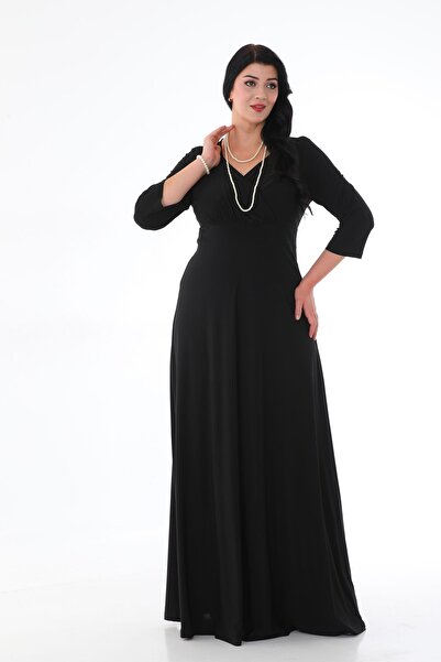 KIRIŞIK Rochie lungă pentru femei, cu decolteu dublu, 3072