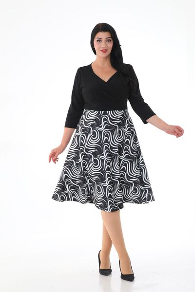 KIRIŞIK ΓΥΝΑΙΚΕΙΟ ΦΟΡΕΜΑ ΜΕ ΜΙΔΙ ΜΕΓΕΘΟΣ ΜΕ ΣΧΕΔΙΟ ΜΕ ΔΙΠΛΟ ΛΕΜΟΝΙ