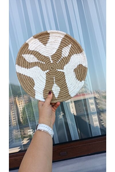 SBN Tasarım Afrika Etnik Hasır Tabak Bohem Afrikan Sepeti Duvar Dekoru