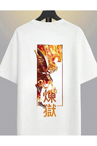 Massgai قاتل الشياطين بتصميم للجنسين: تيشيرت كيميتسو نو يايبا رنجوكو مطبوع كب...