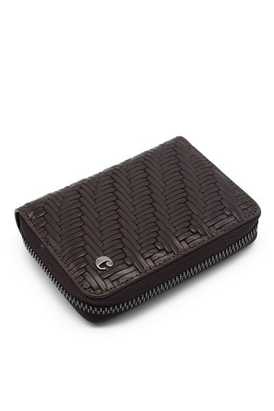 Cacharel Gladiator Unisex Brown Leather Wallet - 24375g66