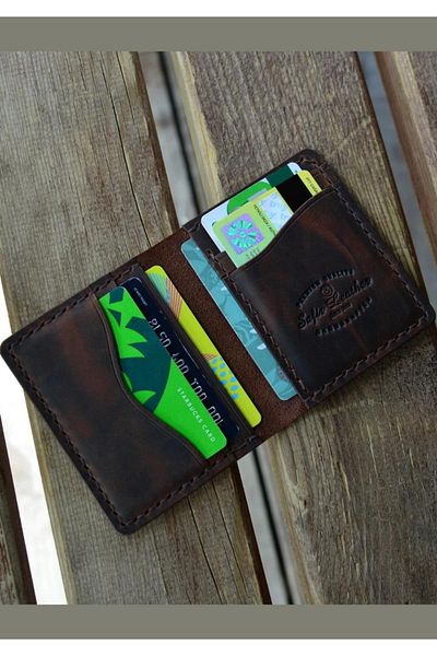Safir Leather Πορτοφόλι Kremit Crazy Leather Cardholder