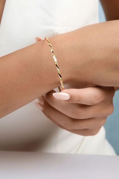 15 gr 22 Ayar Ikili Burma Altın Bilezik