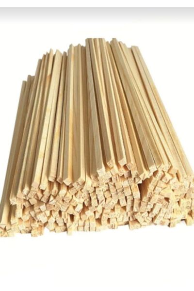 ahsapbay Ahşap Çıta 1cm X 1cm X 40cm Ince Çıta 20 Adet