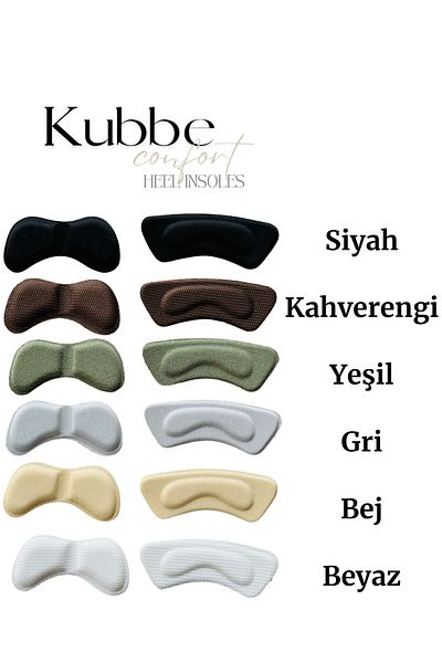 kubbe Green Anti-Knock Adhesive Heel Sponge - Cushion Pad