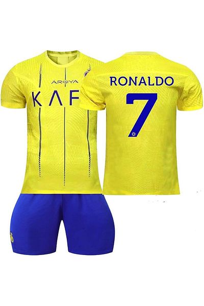 yenteks Νέα σεζόν Ronaldo FC-ALL-NASSR Παιδική φανέλα ποδοσφαίρου - Σετ 4 βραχιολάκια και κάλτσες δώρο