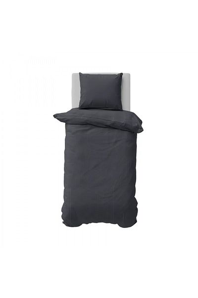 Karaca Nautica Solid Einzelperson Anthrazit Bettbezugsset, 135X200, 80X80