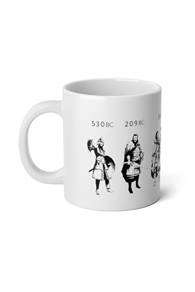 IVART Türk Tarihi Atatürk-fatih Sultan Mehmet Baskılı Kupa Premium Beyaz Pors...