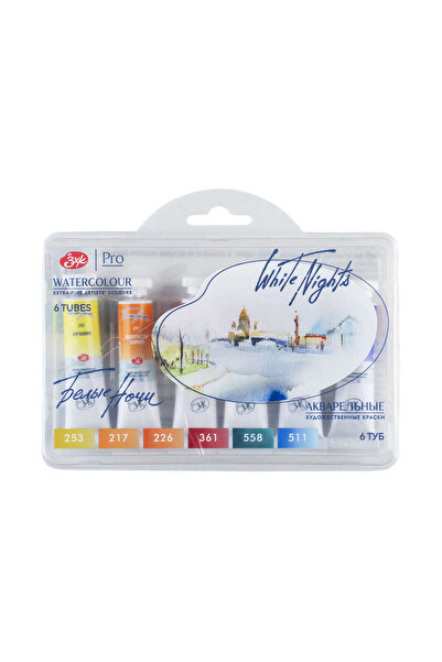 Genel Markalar White Nights Extra-Fine Tüp Sulu Boya Seti 10 ml 6lı Autumn Pa...