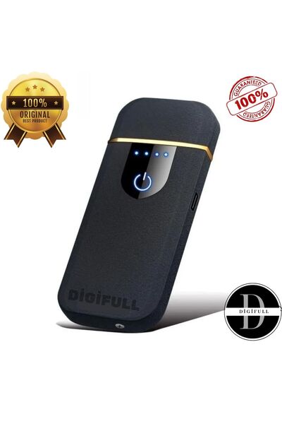 DİGİFULL Parmak Izli Dokunmatik Usb Şarjlı Elektronik Çakmak