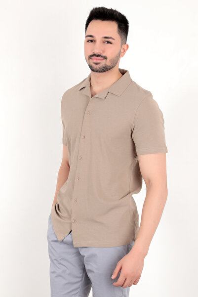 JB John Borners Мъжка риза с къс ръкав и стандартна кройка