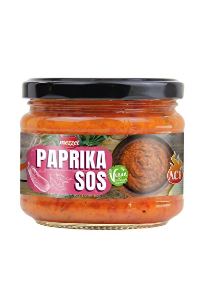 Mezzet Acılı Baharatlı Paprika Sos 300 g - Cevizli ve Köz Sebzeli Vegan Sos