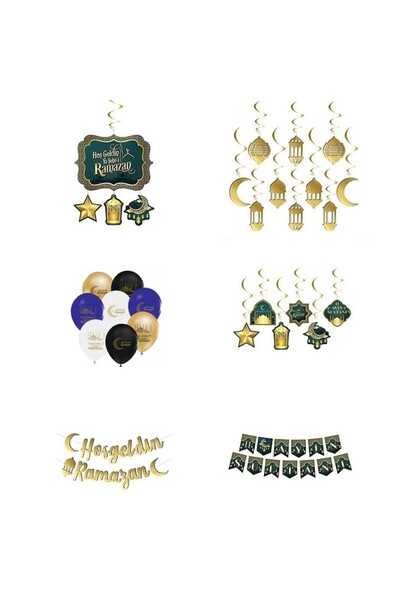 Hayaller Dükkanı 28 Parça Ramazan Süsleri Razana Muhaber Ramazan Süsleme Rama...