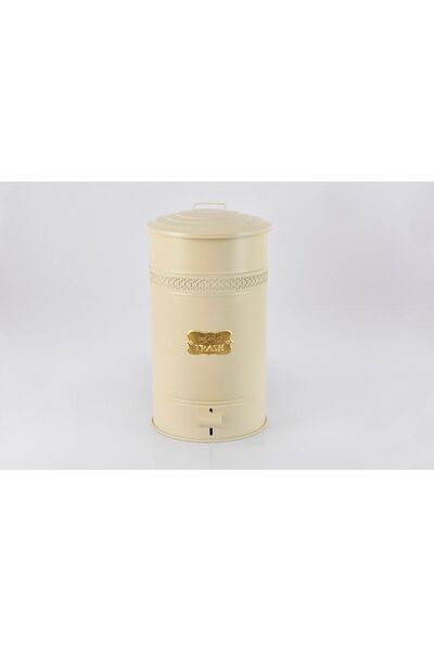 Yıldıray Metal Metal Çöp Kovası Pedallı Mutfak Banyo 30 Litre Çöp Kovası