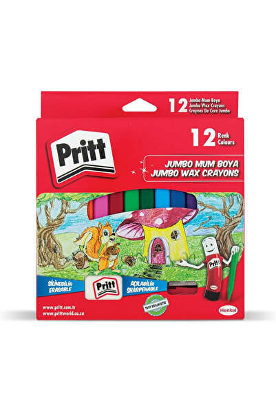 Pritt PRİTT JUMBO MUM BOYA 12Lİ